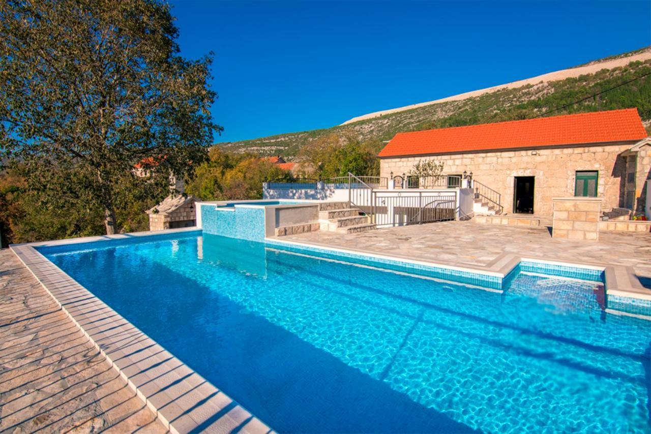 Dvori Stipanovi With Heated Pool And Jacuzzi Villa Donje Rascane Eksteriør billede